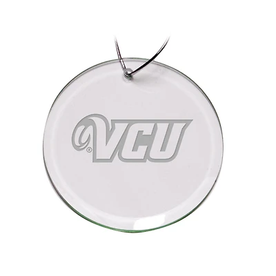 VCU Rams 3'' Glass Round Ornament