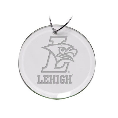 Lehigh Mountain Hawks 3'' Glass Round Ornament