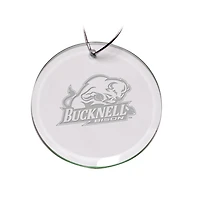 Bucknell Bison 3'' Glass Round Ornament
