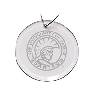 University of Tampa Spartans 3'' Glass Round Ornament