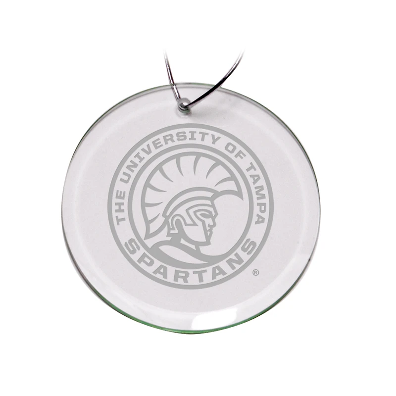 University of Tampa Spartans 3'' Glass Round Ornament
