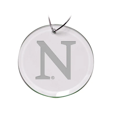 Northwestern Wildcats 3'' Glass Round Ornament