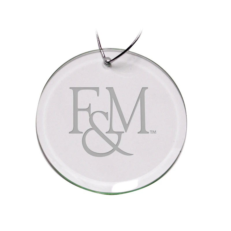 Franklin & Marshall Diplomats 3'' Glass Round Ornament