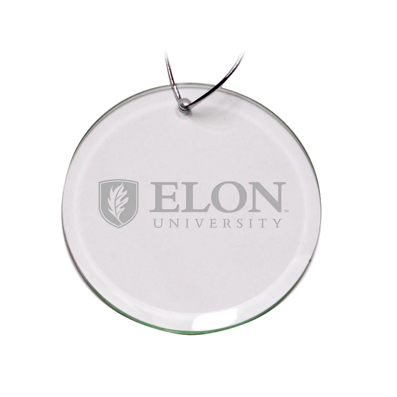 Elon Phoenix 3'' Glass Round Ornament