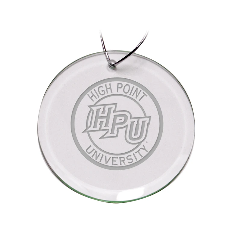 High Point Panthers 3'' Glass Round Ornament