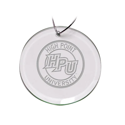 High Point Panthers 3'' Glass Round Ornament