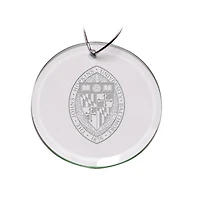 Johns Hopkins Blue Jays 3'' Team Glass Round Ornament