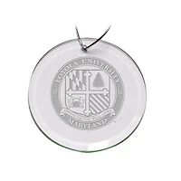 Loyola Greyhounds 3'' Glass Round Ornament