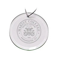 Marist Red Foxes 3'' Team Glass Round Ornament