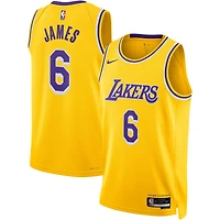 Unisex Nike LeBron James Gold Los Angeles Lakers Swingman Jersey - Icon Edition