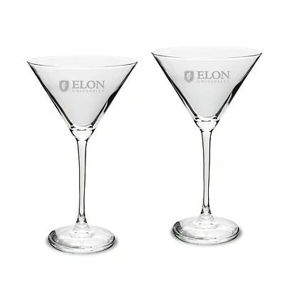 Elon Phoenix Two-Piece Traditional 10oz. Martini Glass Set