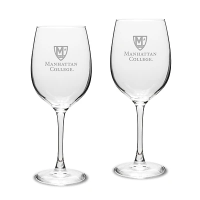 Manhattan Jaspers 16oz. 2-Piece Traditional White Wine Glass Set