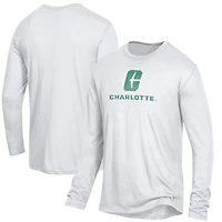 Men's White Charlotte 49ers Keeper Long Sleeve T-Shirt