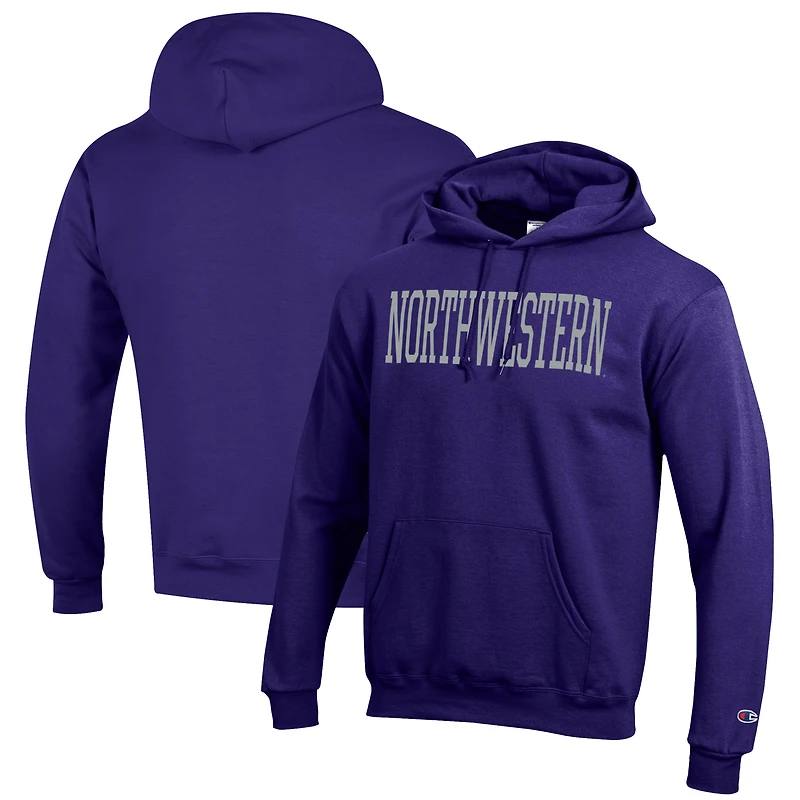 Men's Champion Purple Northwestern Wildcats Eco Powerblend Pullover Hoodie
