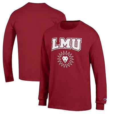 Men's Champion Crimson Loyola Marymount Lions Jersey Long Sleeve T-Shirt