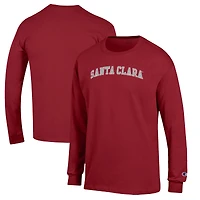 Men's Champion Maroon Santa Clara Broncos Jersey Long Sleeve T-Shirt