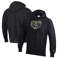 Men's Champion Black Oakland Golden Grizzlies Reverse Weave Pullover Hoodie