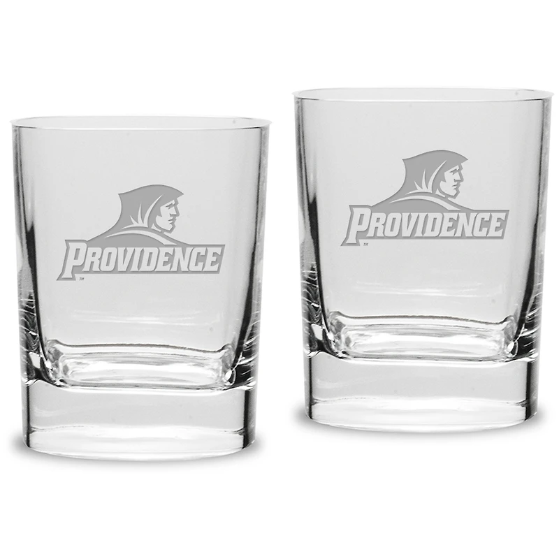 Providence Friars 11.75 oz. 2-Piece Square Double Old Fashion Glass Set