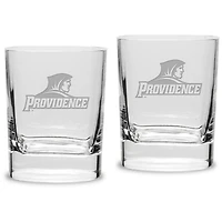 Providence Friars 11.75 oz. 2-Piece Square Double Old Fashion Glass Set