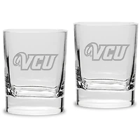 VCU Rams 11.75 oz. 2-Piece Square Double Old Fashion Glass Set