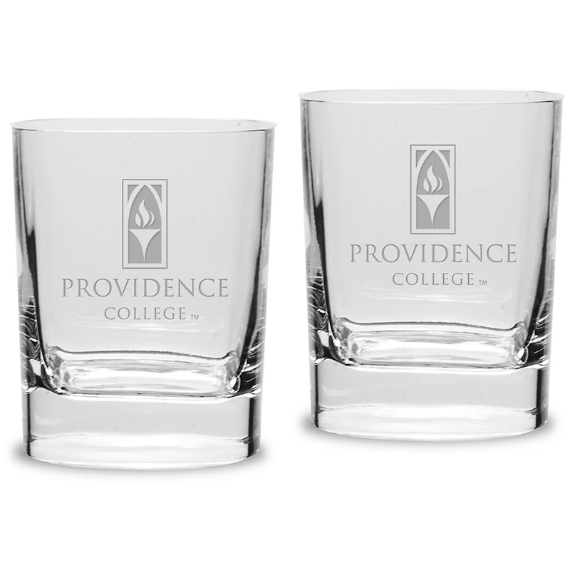 Providence Friars Team 11.75 oz. 2-Piece Square Double Old Fashion Glass Set
