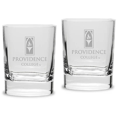 Providence Friars Team 11.75 oz. 2-Piece Square Double Old Fashion Glass Set