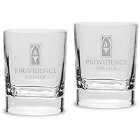 Providence Friars Team 11.75 oz. 2-Piece Square Double Old Fashion Glass Set
