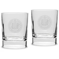 UC Riverside Highlanders 11.75 oz. 2-Piece Square Double Old Fashion Glass Set