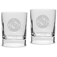 Clarkson Golden Knights 11.75 oz. 2-Piece Square Double Old Fashion Glass Set