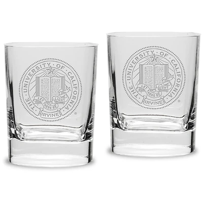 UC Irvine Anteaters Team 11.75 oz. 2-Piece Square Double Old Fashion Glass Set