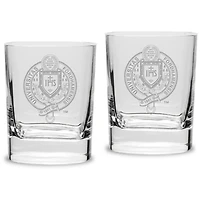 Fordham Rams Team 11.75 oz. 2-Piece Square Double Old Fashion Glass Set
