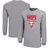 Youth Champion Gray Worcester Polytechnic Institute Engineers Jersey Long Sleeve T-Shirt