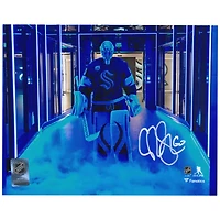 Chris Driedger Seattle Kraken Autographed 8" x 10" Pregame Photograph