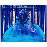 Chris Driedger Seattle Kraken Autographed 16" x 20" Pregame Photograph