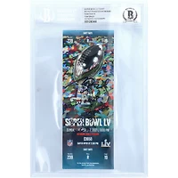 Tom Brady Tampa Bay Buccaneers Autographed Super Bowl LV Ticket with Multiple Inscriptions - Limited Edition of 1 - Signed in Black