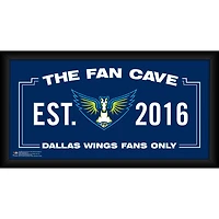 Dallas Wings Framed 10" x 20" Fan Cave Collage