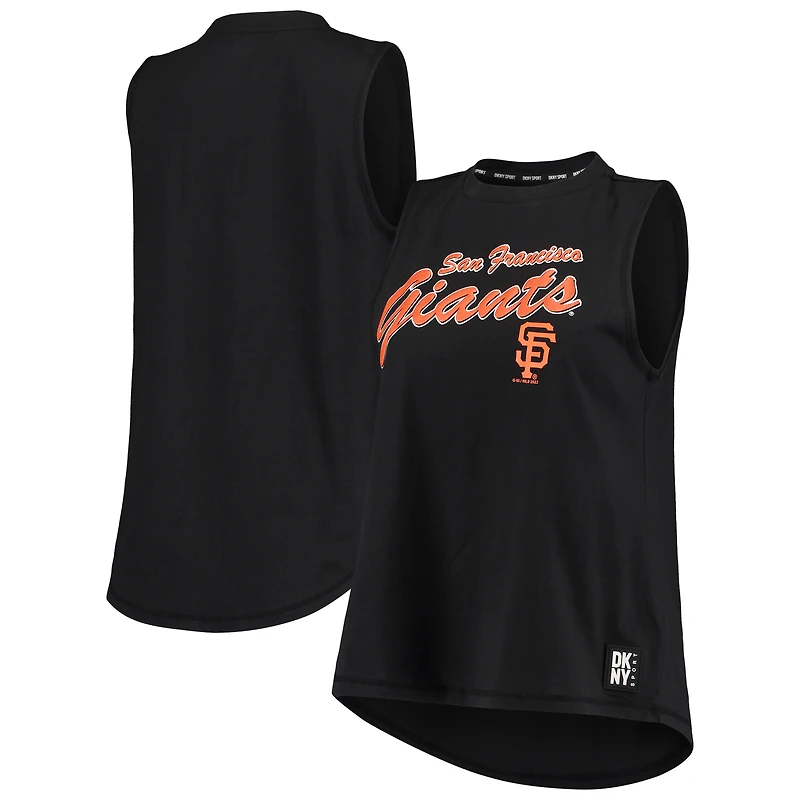 Women's DKNY Sport Black San Francisco Giants Marcie Tank Top