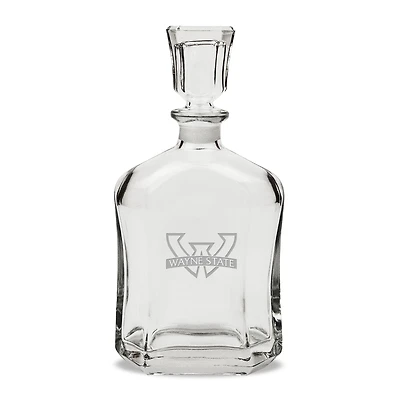 Wayne State Warriors 23.75oz. Crystal Whisky Decanter