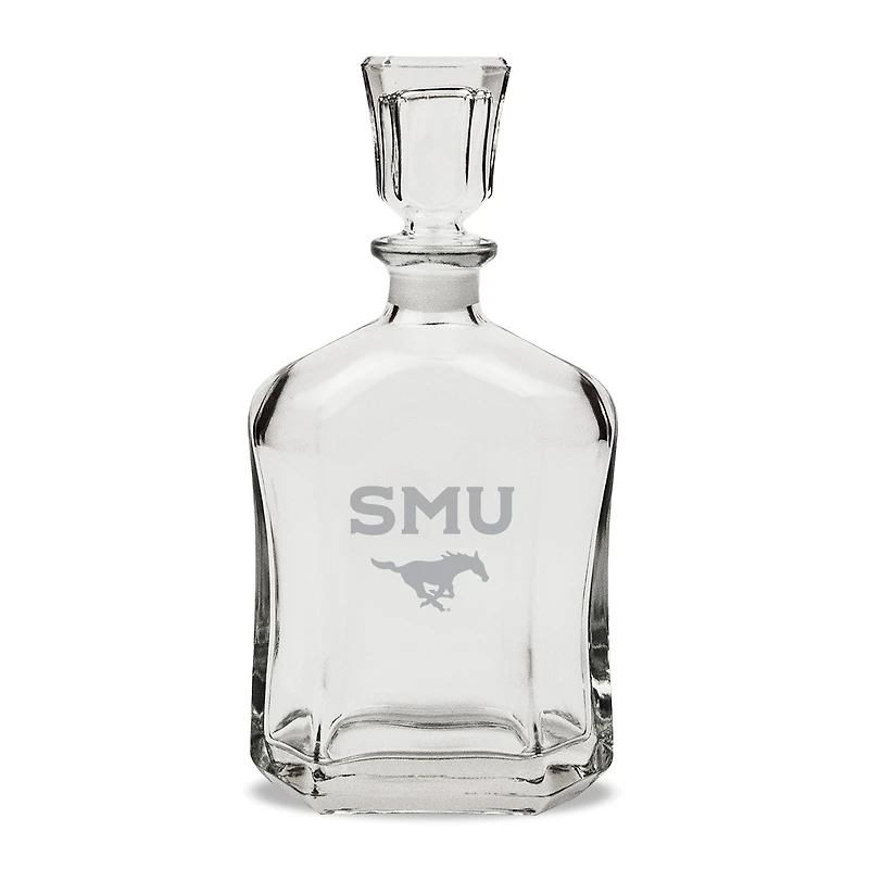 SMU Mustangs 23.75oz. Crystal Whisky Decanter