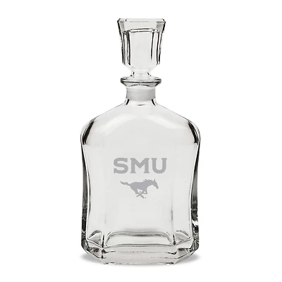SMU Mustangs 23.75oz. Crystal Whisky Decanter