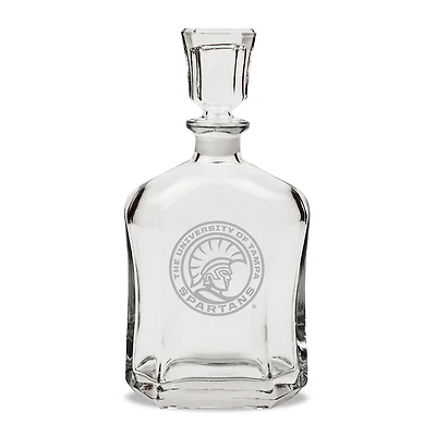 University of Tampa Spartans 23.75oz. Crystal Whisky Decanter