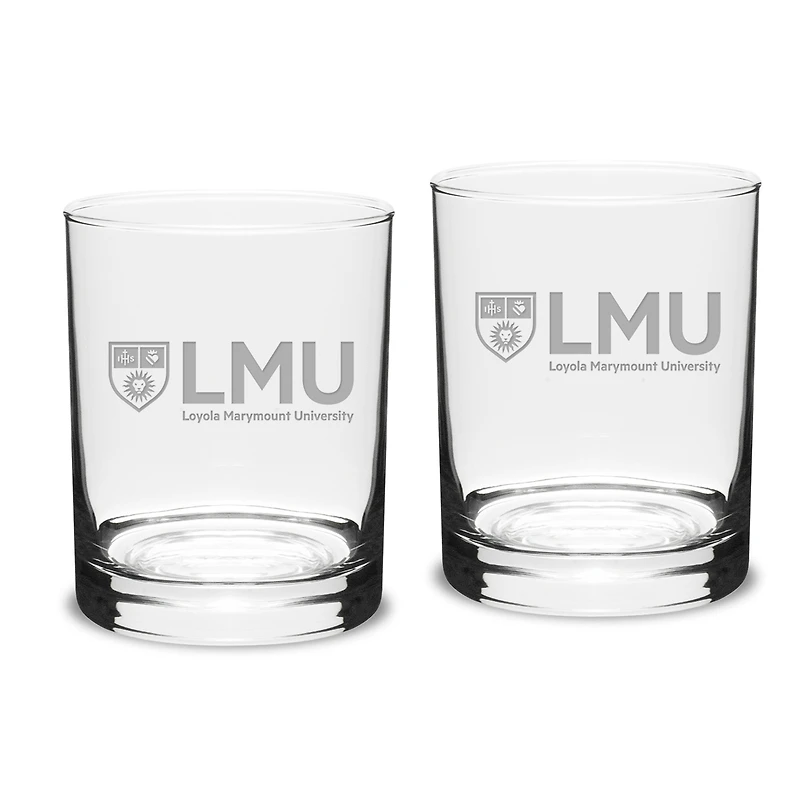 Loyola Marymount Lions 14oz. 2-Piece Classic Double Old Fashioned Glass Set