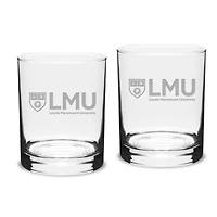 Loyola Marymount Lions 14oz. 2-Piece Classic Double Old Fashioned Glass Set