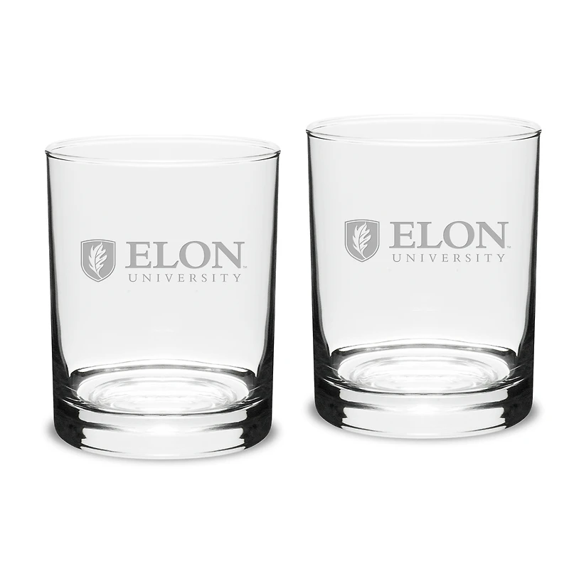 Elon Phoenix 14oz. 2-Piece Classic Double Old Fashioned Glass Set