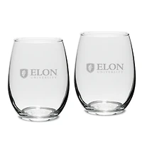 Elon Phoenix 15oz. 2-Piece Stemless Wine Glass Set