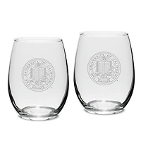 UC Irvine Anteaters Team 15oz. 2-Piece Stemless Wine Glass Set