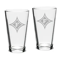 Furman Paladins 16oz. 2-Piece Classic Pub Glass Set