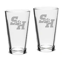 Sam Houston State Bearkats 16oz. 2-Piece Classic Pub Glass Set