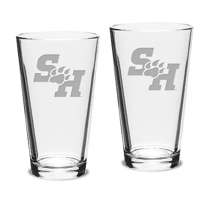 Sam Houston State Bearkats 16oz. 2-Piece Classic Pub Glass Set