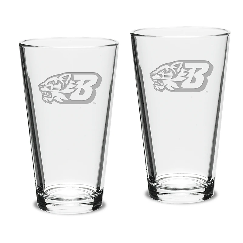 Binghamton Bearcats 16oz. 2-Piece Classic Pub Glass Set